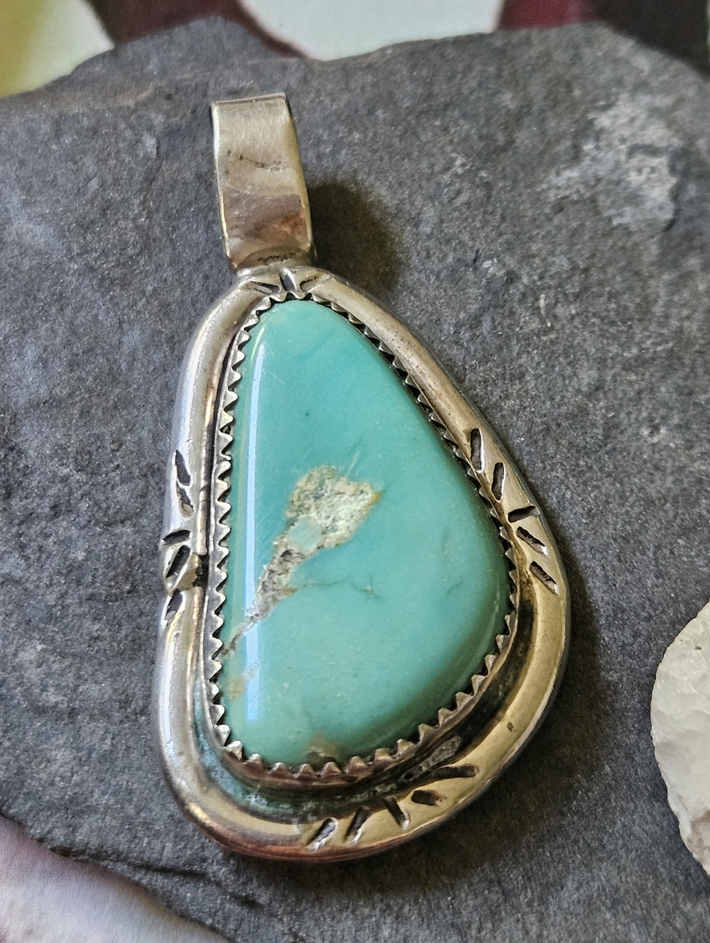Vintage Navajo Turquoise Pemdant
